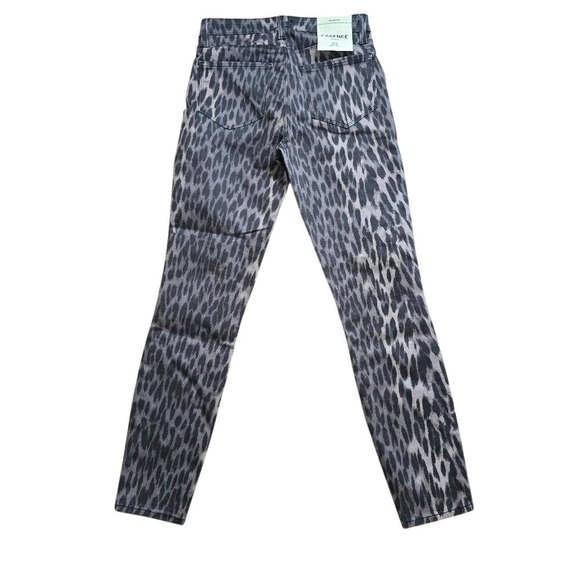 LAGENCE Jeans Womens Size 25 Margot High Rise Skinny Leopard Print Moto - Picture 3 of 5